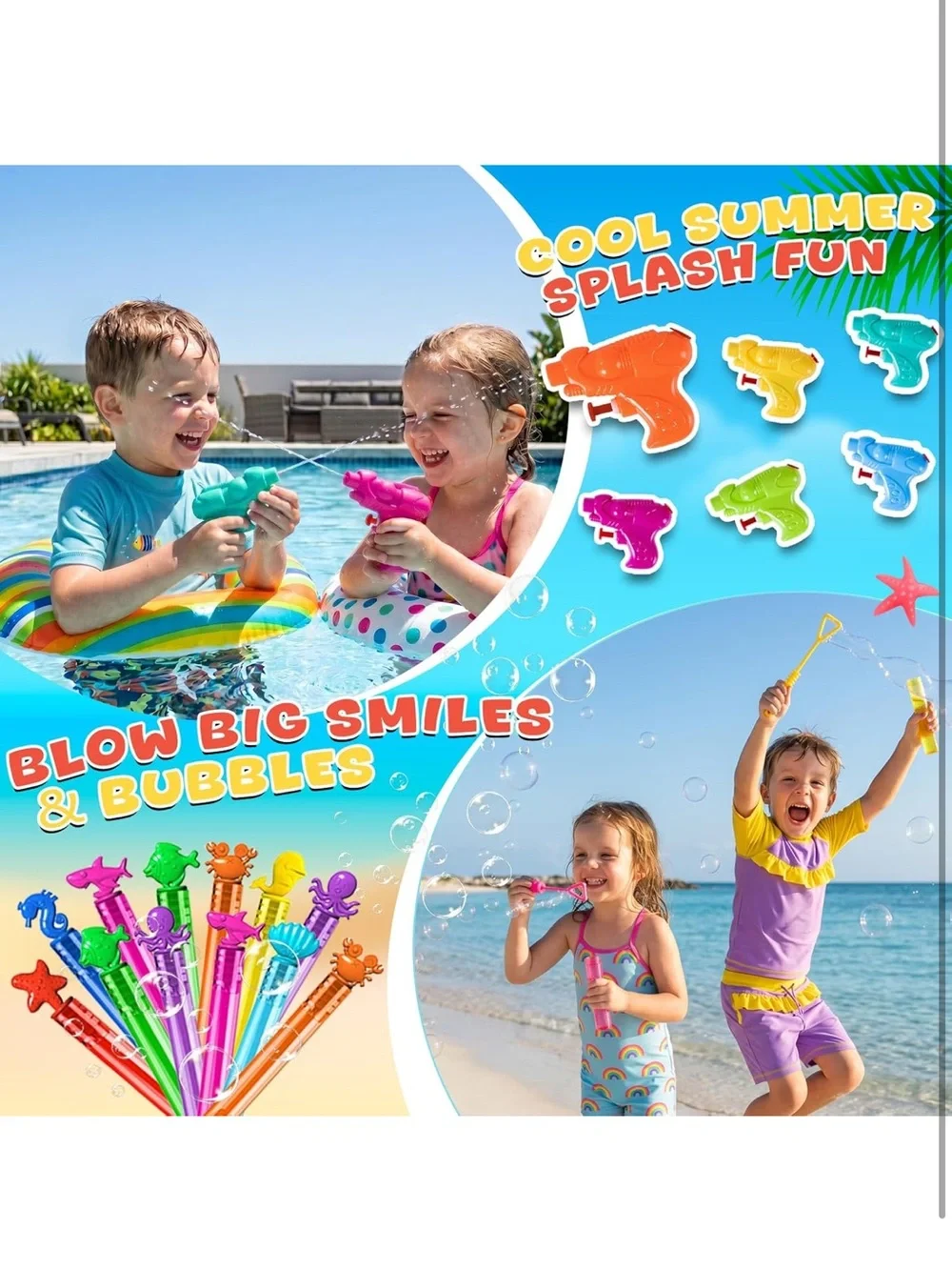 114 pcs pool party favors includes pool toys for kids summer beach party